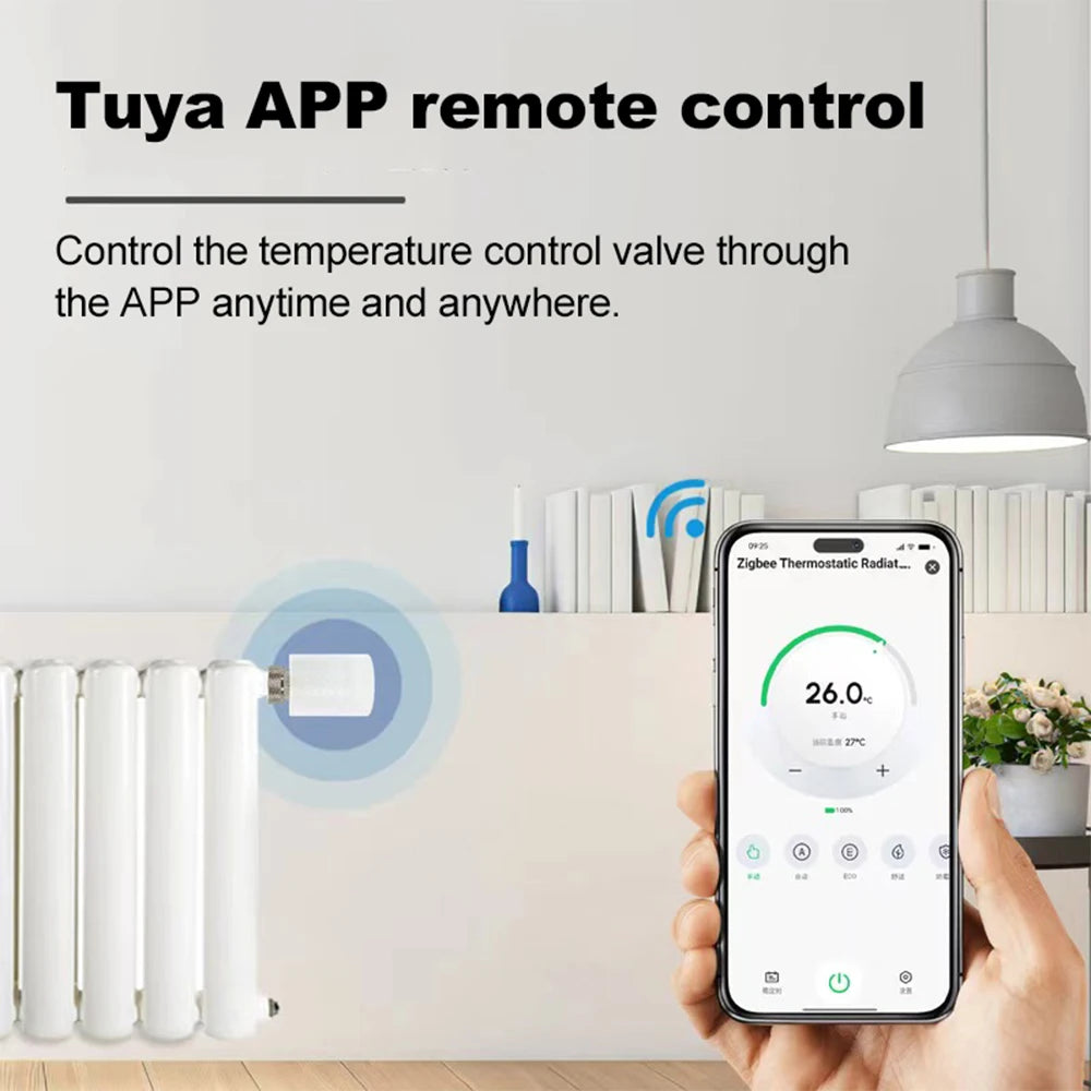 RKHK Tuya WiFi Smart Thermostat TRV for Alexa & Google Home