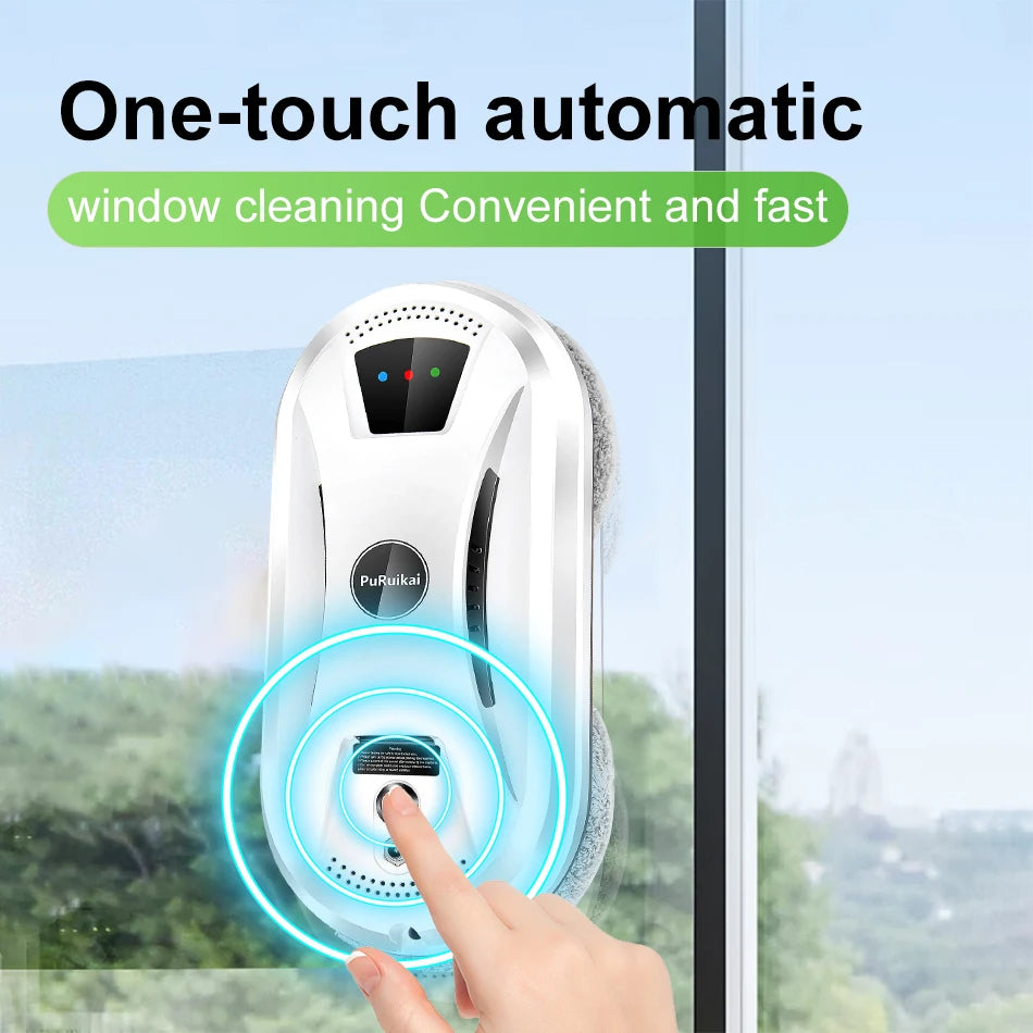 Ultra-Thin Robot Vacuum & Window Cleaning Robot with Remote Control