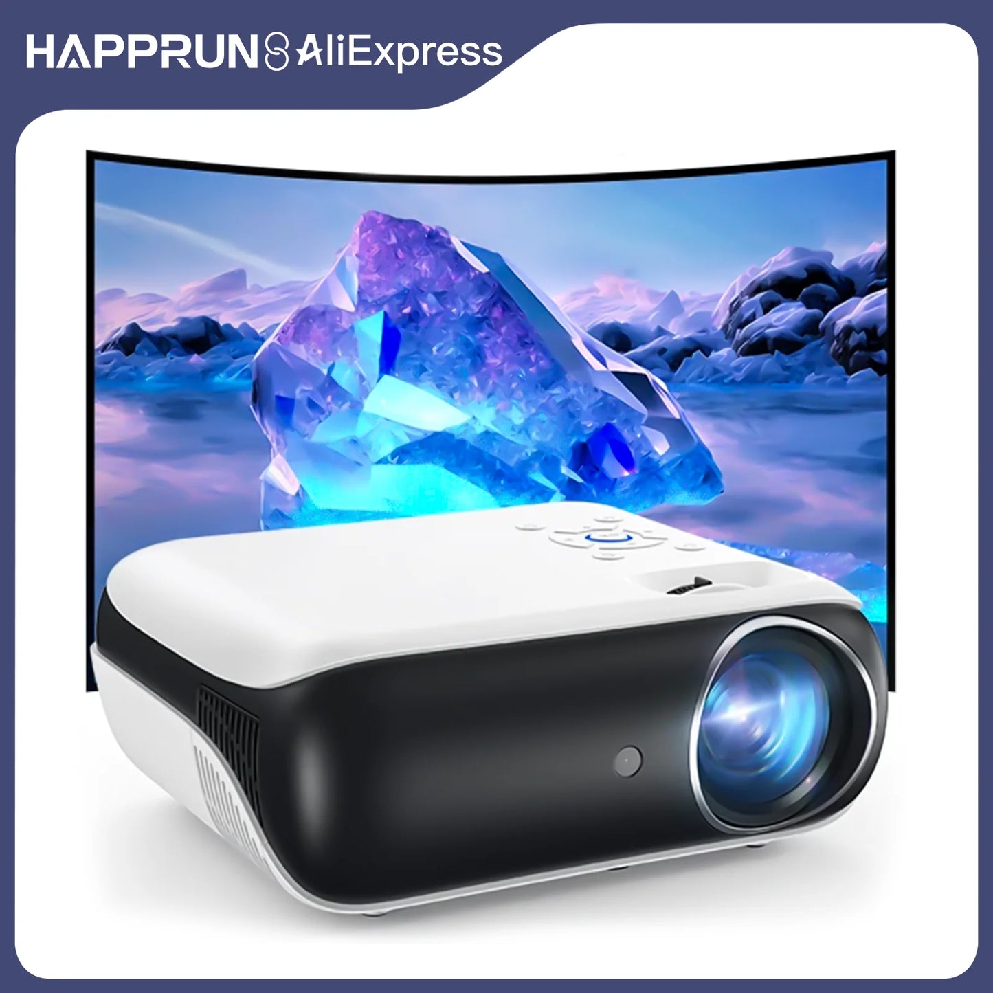 HAPPRUN 1080P Portable Mini Projector