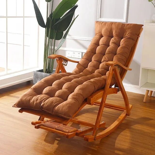 Monochrome cushion for rocking chair